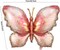 Pink Butterfly Balloons 4 Pieces 40inch Pink Gold Butterfly Foil Mylar Balloons for Butterfly Themed Party Wedding Birthday Baby Shower Party Decoration (Pink-4pcs)